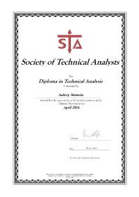 STA Diploma Part 2 Examination - London